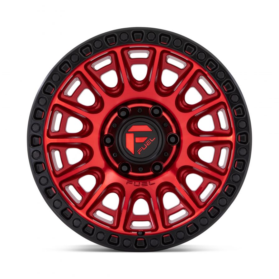 Fuel Wheels<br>Cycle Candy Red Black Lip (17x9)